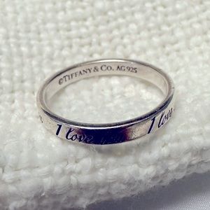Tiffany “I love you” ring size 8
